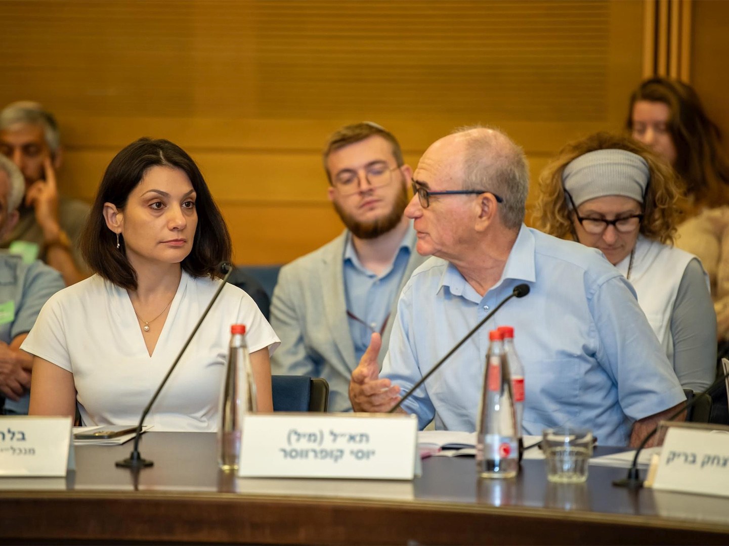 The CEO of World Israel Beytenu, Bella Lvovich, at One of Her Speeches in the Knesset